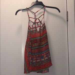 LF Milau printed Tank with cutouts